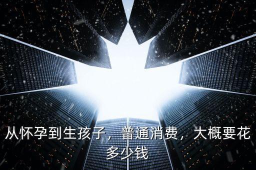 從懷孕到生孩子，普通消費，大概要花多少錢