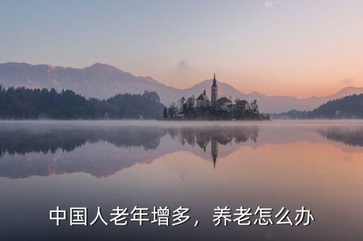 中國人老年增多，養(yǎng)老怎么辦