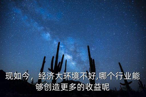 現(xiàn)如今，經濟大環(huán)境不好,哪個行業(yè)能夠創(chuàng)造更多的收益呢
