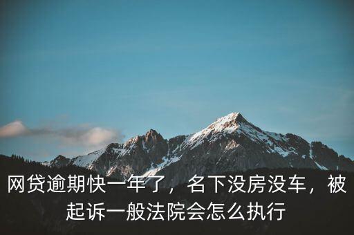 網(wǎng)貸逾期快一年了，名下沒(méi)房沒(méi)車，被起訴一般法院會(huì)怎么執(zhí)行