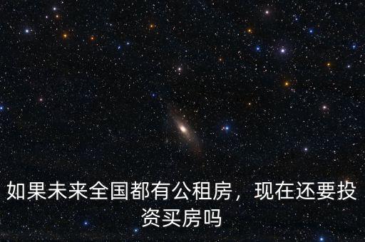 如果未來全國都有公租房，現(xiàn)在還要投資買房嗎