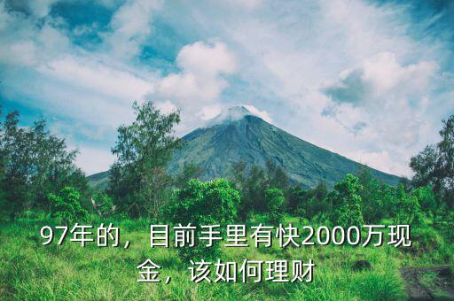97年的，目前手里有快2000萬現(xiàn)金，該如何理財(cái)