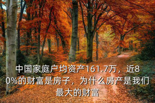 中國家庭戶均資產(chǎn)161.7萬，近80%的財富是房子，為什么房產(chǎn)是我們最大的財富