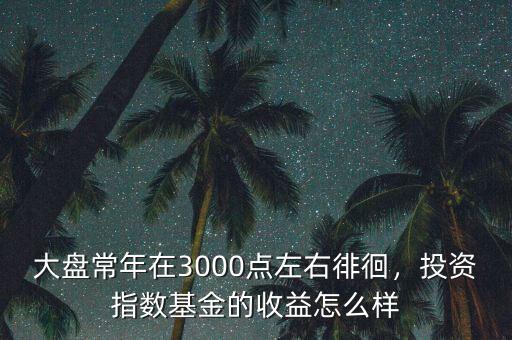 大盤常年在3000點(diǎn)左右徘徊，投資指數(shù)基金的收益怎么樣
