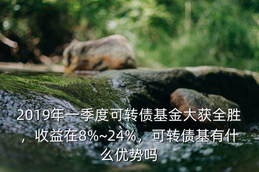 2019年一季度可轉債基金大獲全勝，收益在8%~24%，可轉債基有什么優(yōu)勢嗎