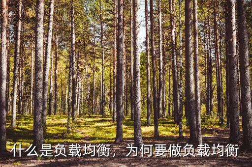 什么是負(fù)載均衡，為何要做負(fù)載均衡