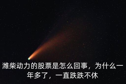 濰柴動力的股票是怎么回事，為什么一年多了，一直跌跌不休