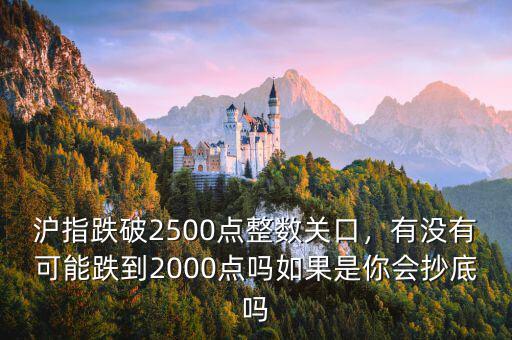 滬指跌破2500點(diǎn)整數(shù)關(guān)口，有沒有可能跌到2000點(diǎn)嗎如果是你會(huì)抄底嗎