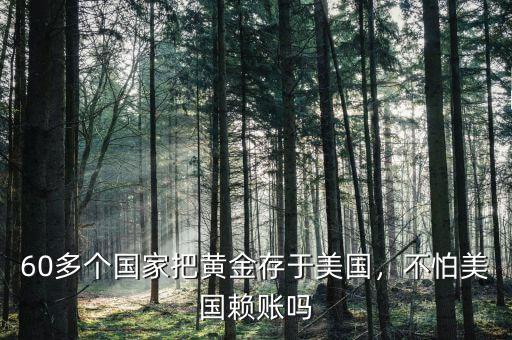 60多個(gè)國(guó)家把黃金存于美國(guó)，不怕美國(guó)賴賬嗎