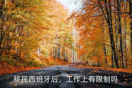 移民西班牙后，工作上有限制嗎