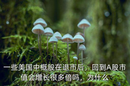 一些美國中概股在退市后，回到A股市值會增長很多倍嗎，為什么