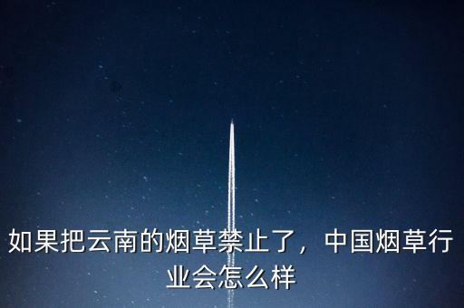如果把云南的煙草禁止了，中國煙草行業(yè)會(huì)怎么樣