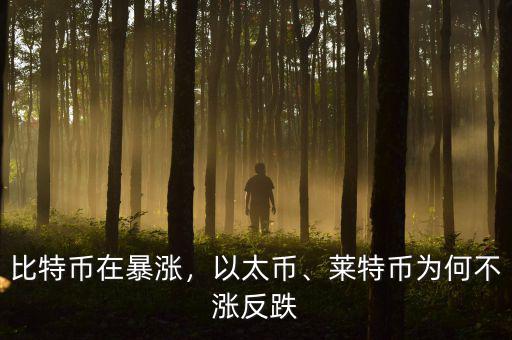 比特幣在暴漲，以太幣、萊特幣為何不漲反跌