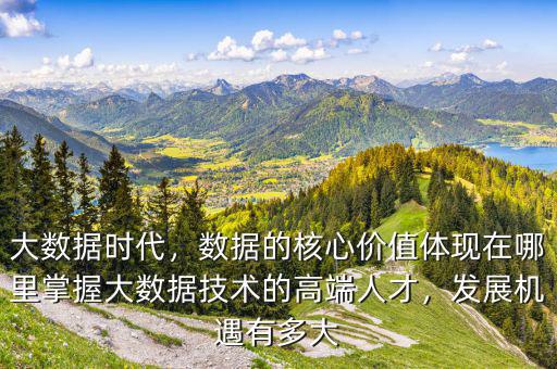 大數(shù)據(jù)時代，數(shù)據(jù)的核心價值體現(xiàn)在哪里掌握大數(shù)據(jù)技術的高端人才，發(fā)展機遇有多大