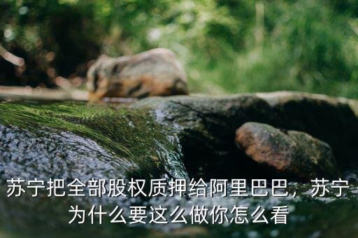 蘇寧把全部股權(quán)質(zhì)押給阿里巴巴，蘇寧為什么要這么做你怎么看