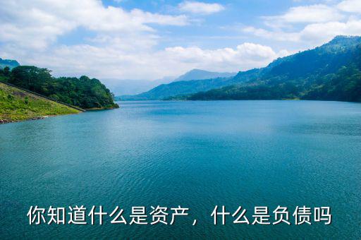 你知道什么是資產(chǎn)，什么是負(fù)債嗎