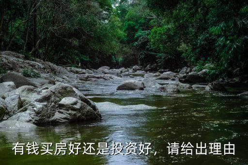 有錢買房好還是投資好，請給出理由