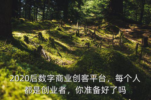 2020后數(shù)字商業(yè)創(chuàng)客平臺(tái)，每個(gè)人都是創(chuàng)業(yè)者，你準(zhǔn)備好了嗎