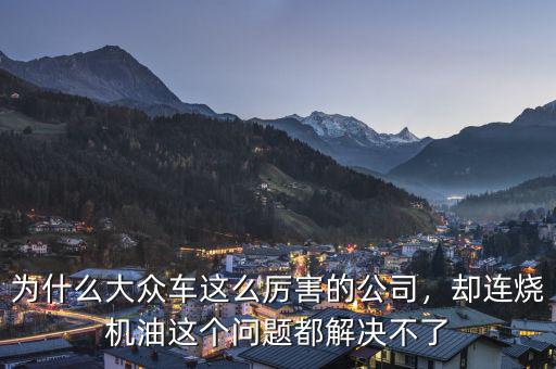 為什么大眾車這么厲害的公司，卻連燒機(jī)油這個問題都解決不了