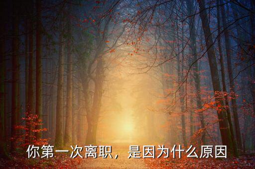 你第一次離職，是因為什么原因