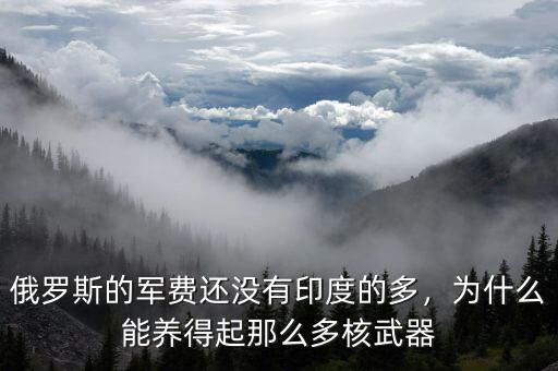 俄羅斯的軍費(fèi)還沒有印度的多，為什么能養(yǎng)得起那么多核武器