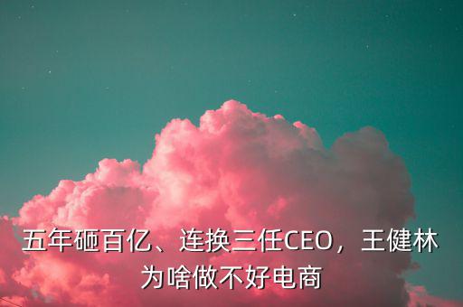 五年砸百億、連換三任CEO，王健林為啥做不好電商