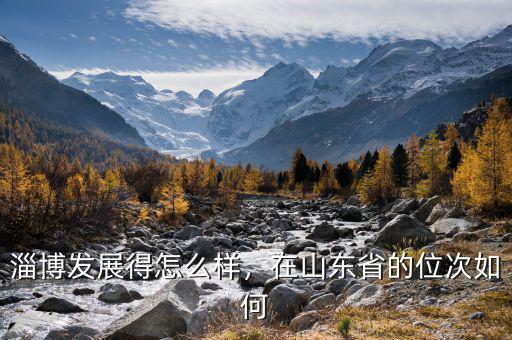 淄博發(fā)展得怎么樣，在山東省的位次如何