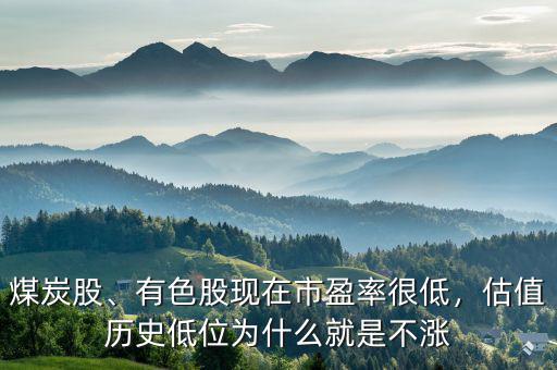 煤炭股、有色股現(xiàn)在市盈率很低，估值歷史低位為什么就是不漲