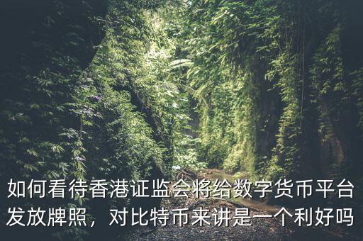 如何看待香港證監(jiān)會將給數(shù)字貨幣平臺發(fā)放牌照，對比特幣來講是一個利好嗎