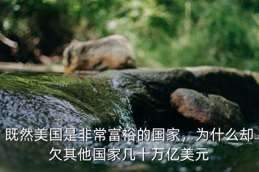既然美國是非常富裕的國家，為什么卻欠其他國家?guī)资f億美元
