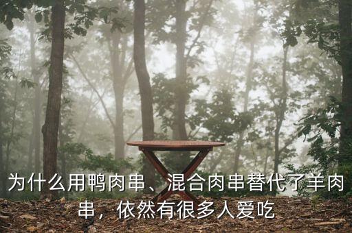 為什么用鴨肉串、混合肉串替代了羊肉串，依然有很多人愛吃