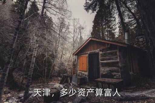 天津，多少資產(chǎn)算富人