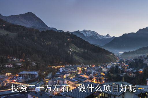 投資三十萬左右，做什么項目好呢