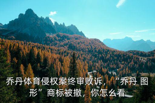 喬丹體育侵權(quán)案終審敗訴，“喬丹 圖形”商標(biāo)被撤，你怎么看