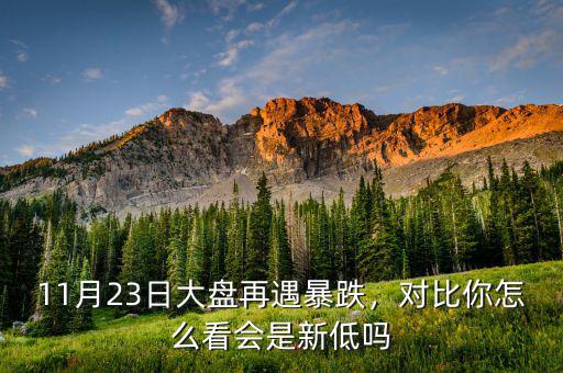 11月23日大盤再遇暴跌，對(duì)比你怎么看會(huì)是新低嗎