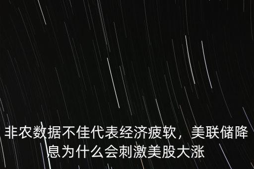 非農(nóng)數(shù)據(jù)不佳代表經(jīng)濟(jì)疲軟，美聯(lián)儲降息為什么會刺激美股大漲