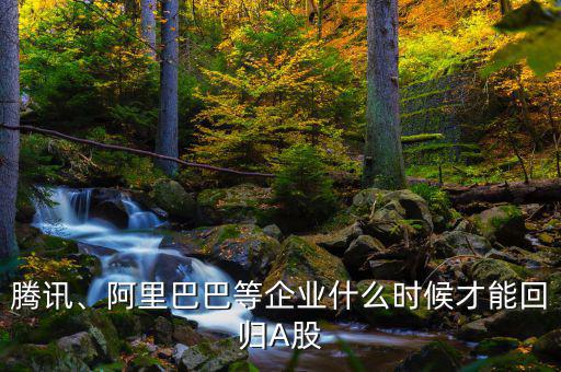 騰訊、阿里巴巴等企業(yè)什么時候才能回歸A股