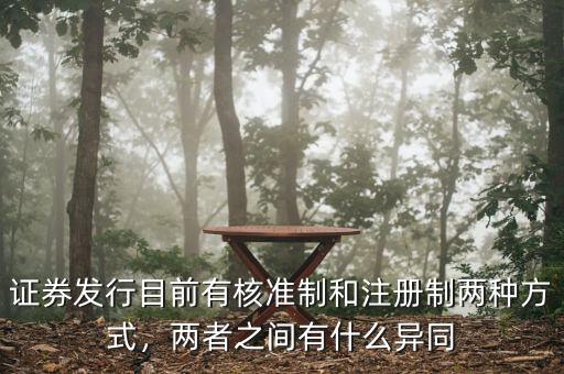 證券發(fā)行目前有核準制和注冊制兩種方式，兩者之間有什么異同