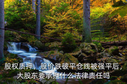 股權(quán)質(zhì)押，股價跌破平倉線被強平后，大股東要承擔(dān)什么法律責(zé)任嗎