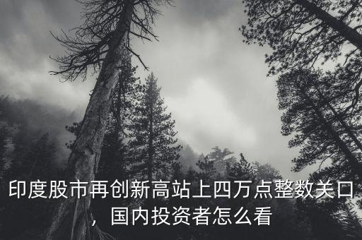 印度股市再創(chuàng)新高站上四萬點整數(shù)關(guān)口，國內(nèi)投資者怎么看