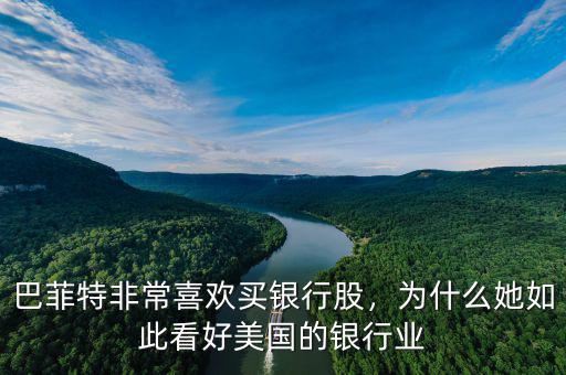 巴菲特非常喜歡買銀行股，為什么她如此看好美國的銀行業(yè)