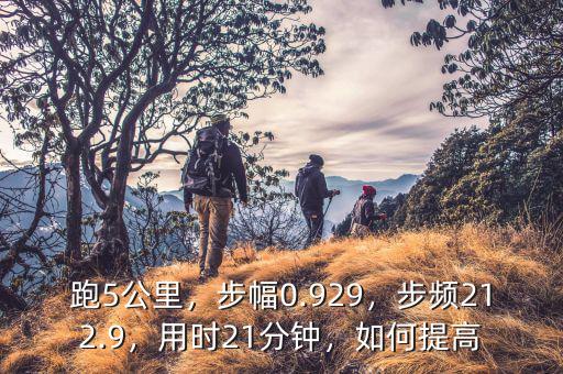 跑5公里，步幅0.929，步頻212.9，用時(shí)21分鐘，如何提高