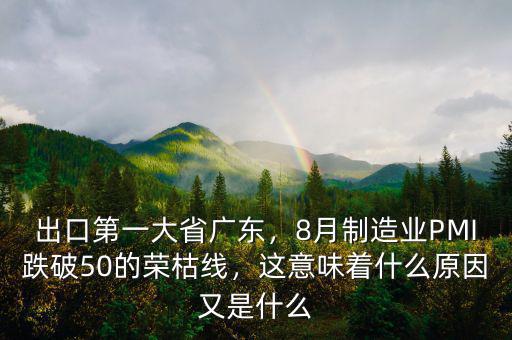 出口第一大省廣東，8月制造業(yè)PMI跌破50的榮枯線，這意味著什么原因又是什么