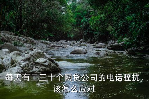 每天有二三十個網(wǎng)貸公司的電話騷擾，該怎么應(yīng)對