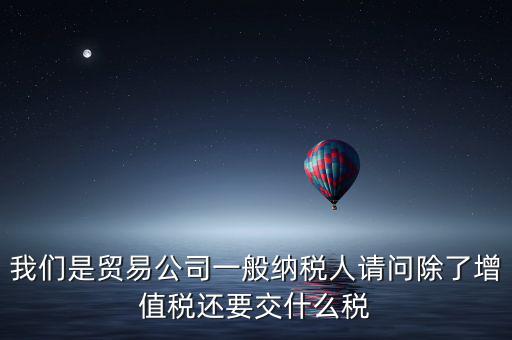 除了增值稅還有什么稅，一般納稅人每年除了交增值稅還有什么稅啊比例是多少啊