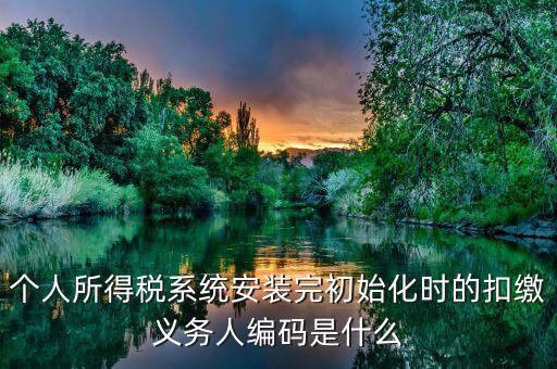 扣繳義務(wù)人編碼扣繳義務(wù)人編碼是什么，扣繳義務(wù)人編碼是什么啊