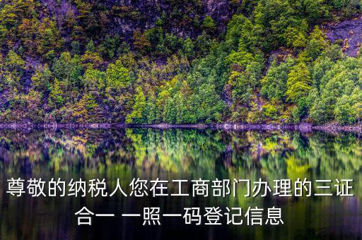 多證合一備案是什么，三證合一需要去國稅備案請問需要帶什么