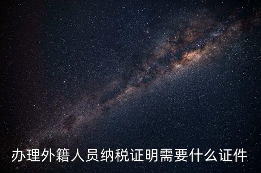 外籍個人所得稅備案要什么，外籍人員個人所得稅要如何申報