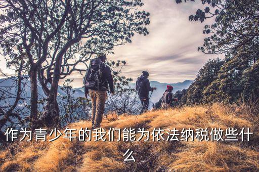 什么是青少年稅法，作為青少年的我們能為依法納稅做些什么
