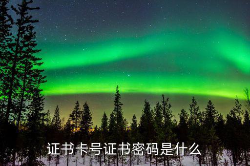 國(guó)說ca證書密碼是什么意思，ca證書密碼是什么